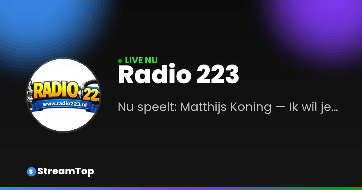 Deelafbeelding van Radio 223